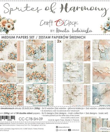 Craft O'Clock Sprites of Harmony 8x8 Inch Medum Papers Set