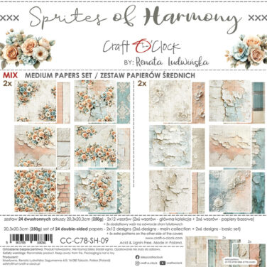 Craft O'Clock Sprites of Harmony 8x8 Inch Medum Papers Set