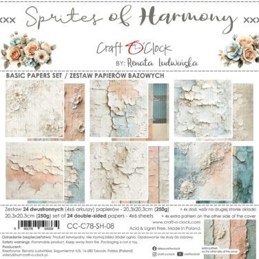 Craft O'Clock Sprites of Harmony 8x8 Inch Basic Papers Set