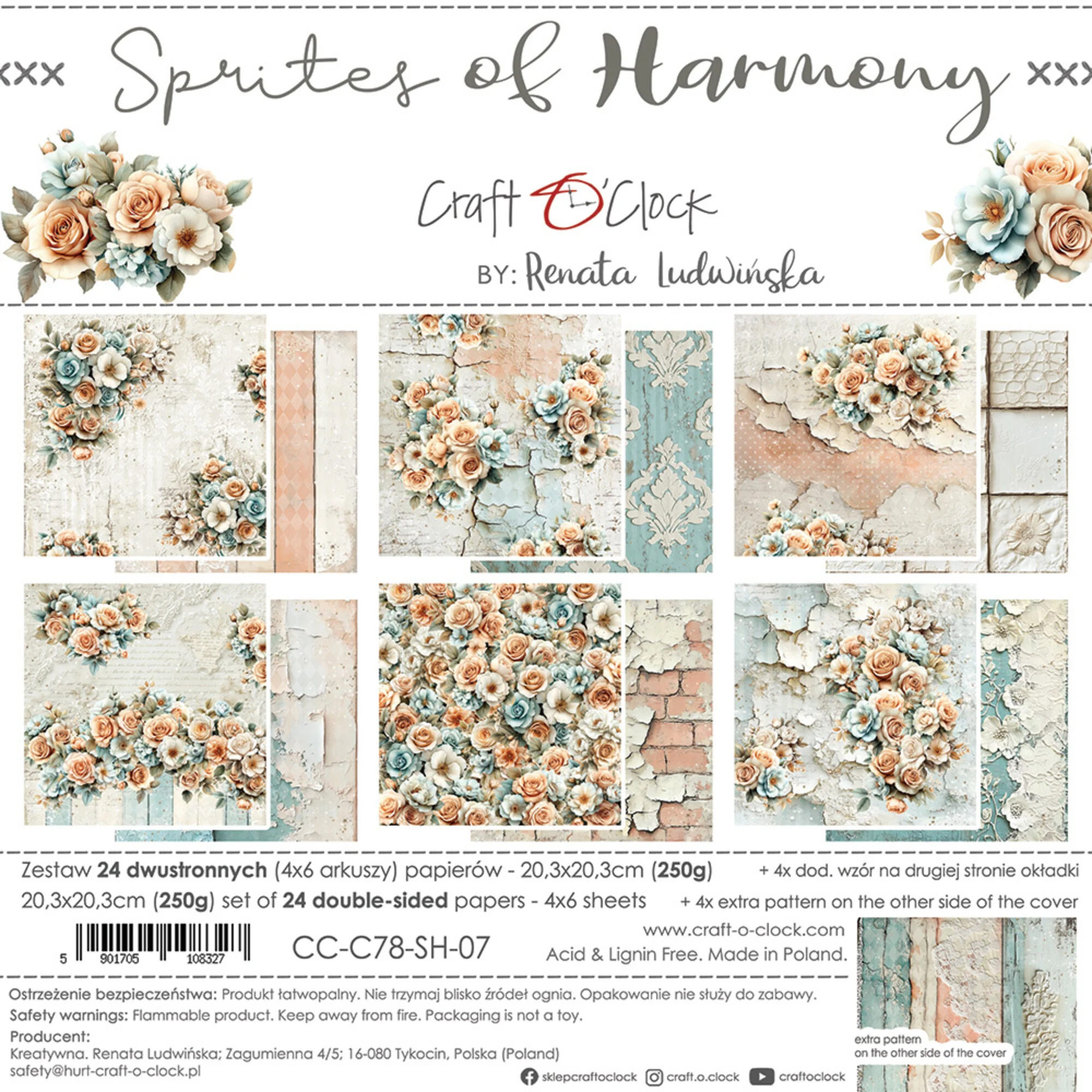 Craft O'Clock Sprites of Harmony 8x8 Inch Paper Se