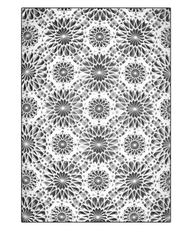 Sizzix 3D Texture Fades by Tim Holtz A5 Kaleidoscope Large