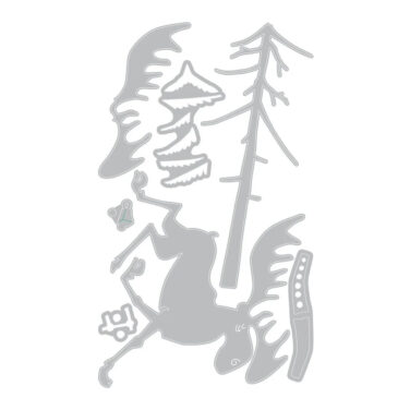 Alternative view of Sizzix Thinlits Die by Tim Holtz Merry Moose VAULT EDITION