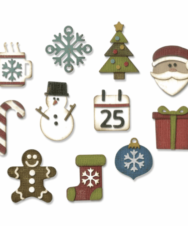 Sizzix Thinlits Dies By Tim Holtz 11/Pkg Mini Christmas Things VAULT EDITION