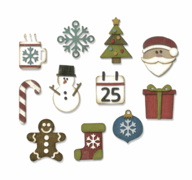 Sizzix Thinlits Dies By Tim Holtz 11/Pkg Mini Christmas Things VAULT EDITION
