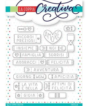 LA COPPIA CREATIVA - Mini album ticket - fustella