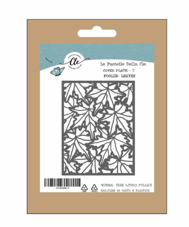 IL NEGOZIO DELLA MAMMA DI CLE- LE FUSTELLE DELLA CLE - COVER PLATE 5 FOGLIE- LEAVES
