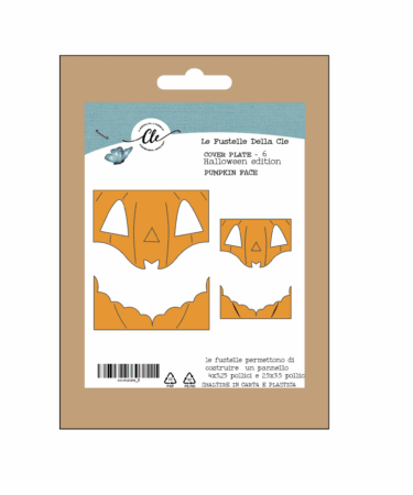 IL NEGOZIO DELLA MAMMA DI CLE-LE FUSTELLE DELLA CLE - COVER PLATE 6- EDIZIONE HALLOWEEN - PUMPKIN FACE