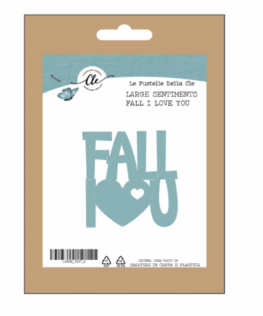 IL NEGOZIO DELLA MAMMA DI CLE- LE FUSTELLE DELLA CLE - LARGE TEXT - FALL I LOVE YOU