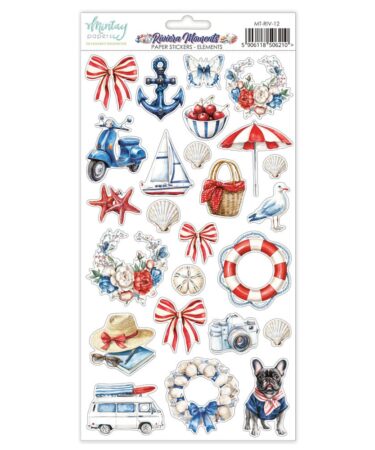 MINTAY PAPERS. Riviera Moments, Paper Stickers - Element (6"x12")