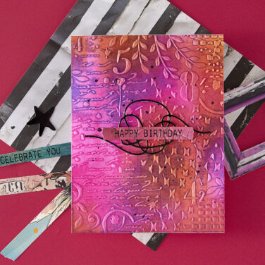 Alternative view of SPELLBINDERS - Collezione Beautifully Imperfect - Distress Mix 3D Embossing Folder