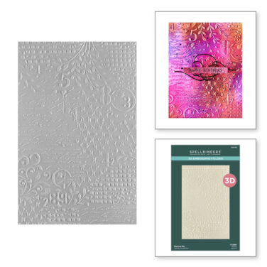 SPELLBINDERS - Collezione Beautifully Imperfect - Distress Mix 3D Embossing Folder