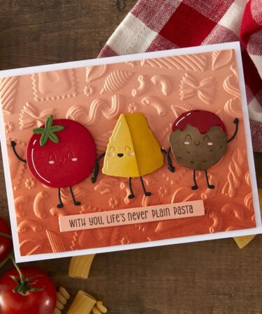 Alternative view of SPELLBINDERS Al Dente 3D Embossing Folder from the Buon Appetito Collection