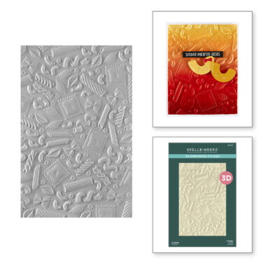 SPELLBINDERS Al Dente 3D Embossing Folder from the Buon Appetito Collection
