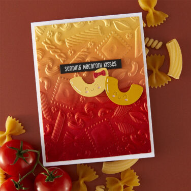 Alternative view of SPELLBINDERS Pasta Friends Etched Dies from the Buon Appetito Collection