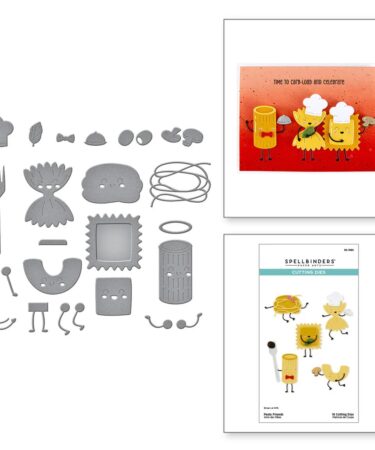 SPELLBINDERS Pasta Friends Etched Dies from the Buon Appetito Collection