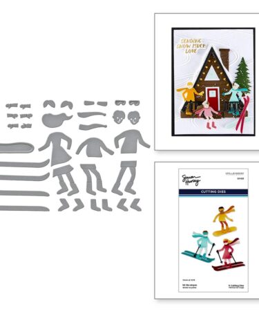 SPELLBINDERS Hit the Slopes Etched Dies from the Ski-son's Greetings Collection by Simon Hurley
