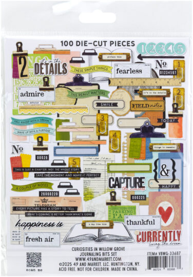 Alternative view of 49 AND MARKET -Curiosities in Willow Grove Journaling Bits Set