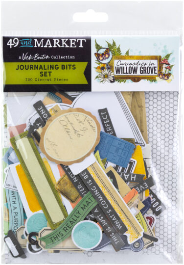 49 AND MARKET -Curiosities in Willow Grove Journaling Bits Set