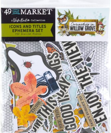 49 AND MARKET -Curiosities in Willow Grove Icons and Titles Ephemera Set