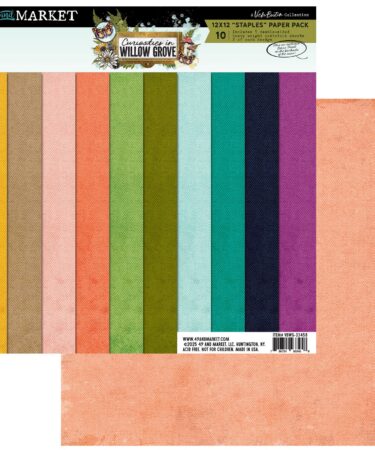 Alternative view of 49 AND MARKET -Curiosities in Willow Grove 12x12 Staples Pack (5 papers, 2 ea)