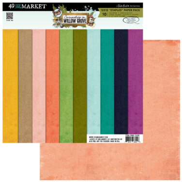 Alternative view of 49 AND MARKET -Curiosities in Willow Grove 12x12 Staples Pack (5 papers, 2 ea)