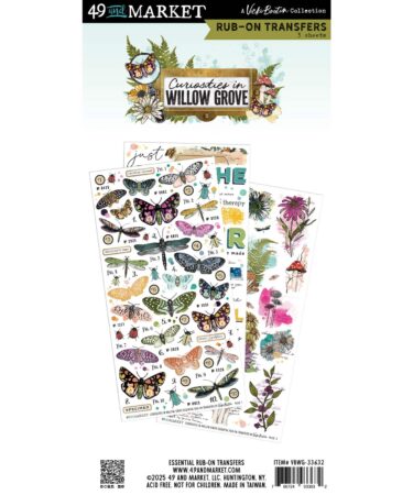 49 AND MARKET -Curiosities in Willow Grove Essential Rub-on Transfers