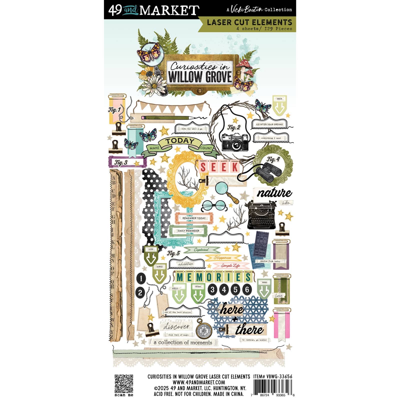 49 AND MARKET -Curiosities in Willow Grove Laser Cut Elements