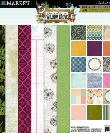 49 AND MARKET -Curiosities in Willow Grove 12x12 Paper Pad (12 papers, 2 each)