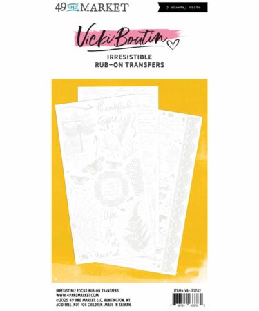 49 AND MARKET -Irresistible Focus Rub-on Transfers by Vicki Boutin