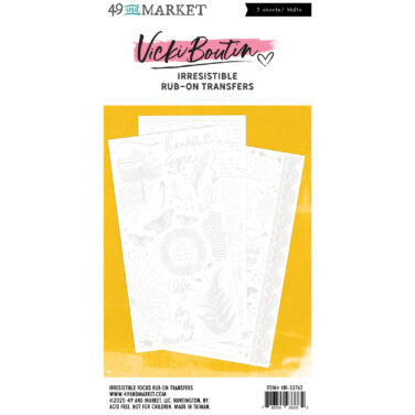 49 AND MARKET -Irresistible Focus Rub-on Transfers by Vicki Boutin