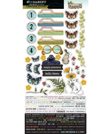 49 AND MARKET -Curiosities in Willow Grove Cardstock Stickers