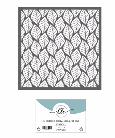 IL NEGOZIO DELLA MAMMA DI CLE- GLI STENCIL DELLA CLE - STENCIL FOGLIE SFONDO