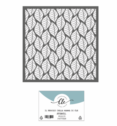 IL NEGOZIO DELLA MAMMA DI CLE- GLI STENCIL DELLA CLE - STENCIL FOGLIE SFONDO