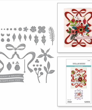 SPELLBINDERS Gifting Bow Etched Dies from the Merry Moments Collection