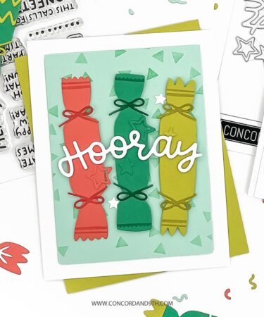 Alternative view of Concord & 9th -Christmas Crackers Stamp Set (3 x 4)