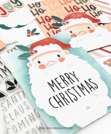 Alternative view of Concord & 9th -Jolly St. Nick Stamp Set (4 x 6)