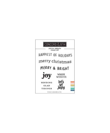 Concord & 9th -Joyful Wreath Stamp Set (3 x 4)