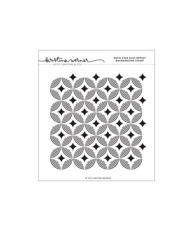 Concord & 9th -Deco Star Easy Repeat Background Stamp (6 x 6)