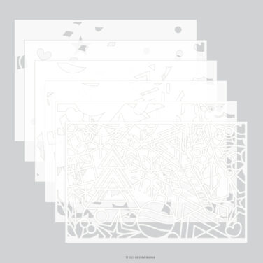 Concord & 9th -Holiday Icons Stencil Pack (6 qty; 6 x 9)