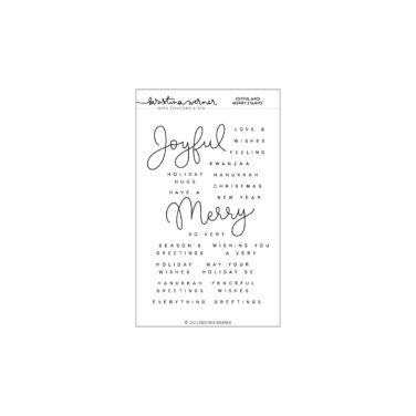 Concord & 9th -Joyful and Merry Stamp Set (4 x 6)