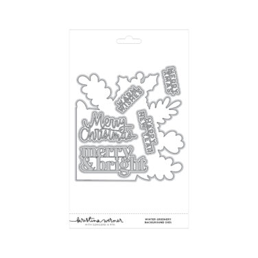 Concord & 9th -Winter Greenery Background Dies