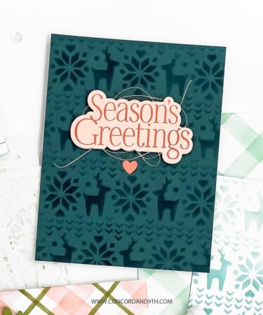 Alternative view of Concord & 9th -Merry Mix Stencil Pack (6 qty; 6 x 6)