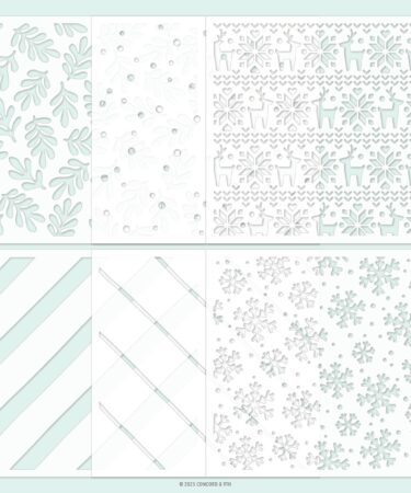 Concord & 9th -Merry Mix Stencil Pack (6 qty; 6 x 6)