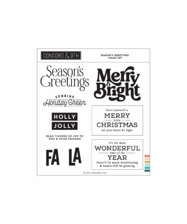 Concord & 9th -Season's Greetings Stamp Set (6 x 6)