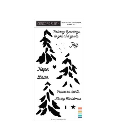 Concord & 9th -Triple-step Evergreen Stamp Set (4 x 8)