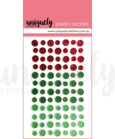 UNIQUELY CREATIVE - Christmas Sparkly Stickers