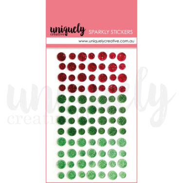UNIQUELY CREATIVE - Christmas Sparkly Stickers