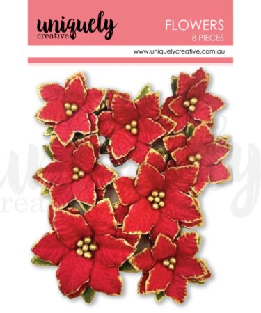 UNIQUELY CREATIVE - Christmas Poinsettia Flowers