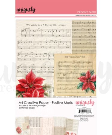 UNIQUELY CREATIVE - A4 Creative Paper - Festive Music