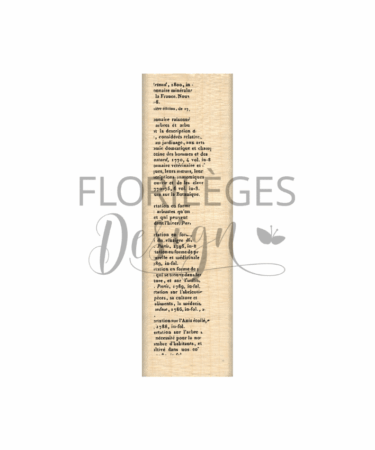 Florilèges Design - Collezione GINKGO - Timbro in legno -  MINI BORDURE TEXTE
